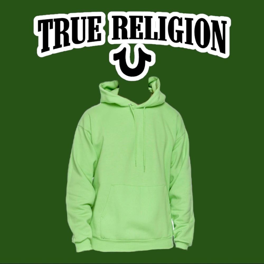 True religion slime Green Hoodie